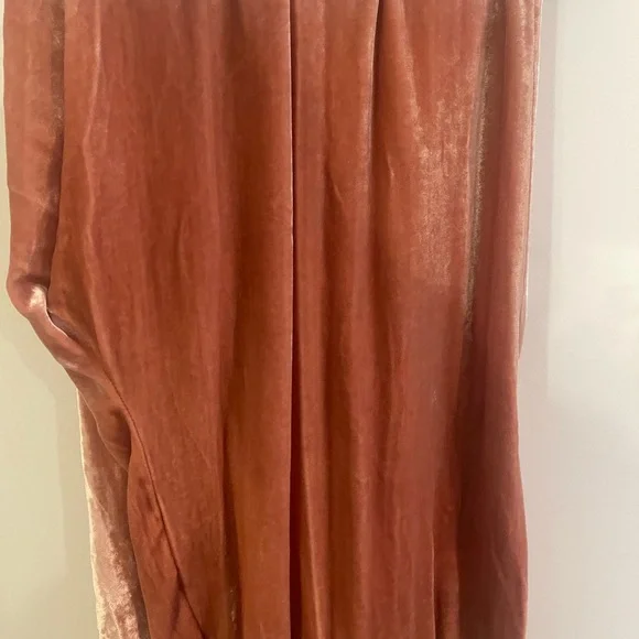 Alice + Olivia Velvet Wide-Leg Pants in Peach BRAND NEW WITH TAGS - Picture 4 of 10